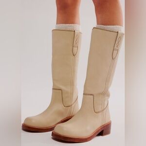 Free People Leather Western Boots